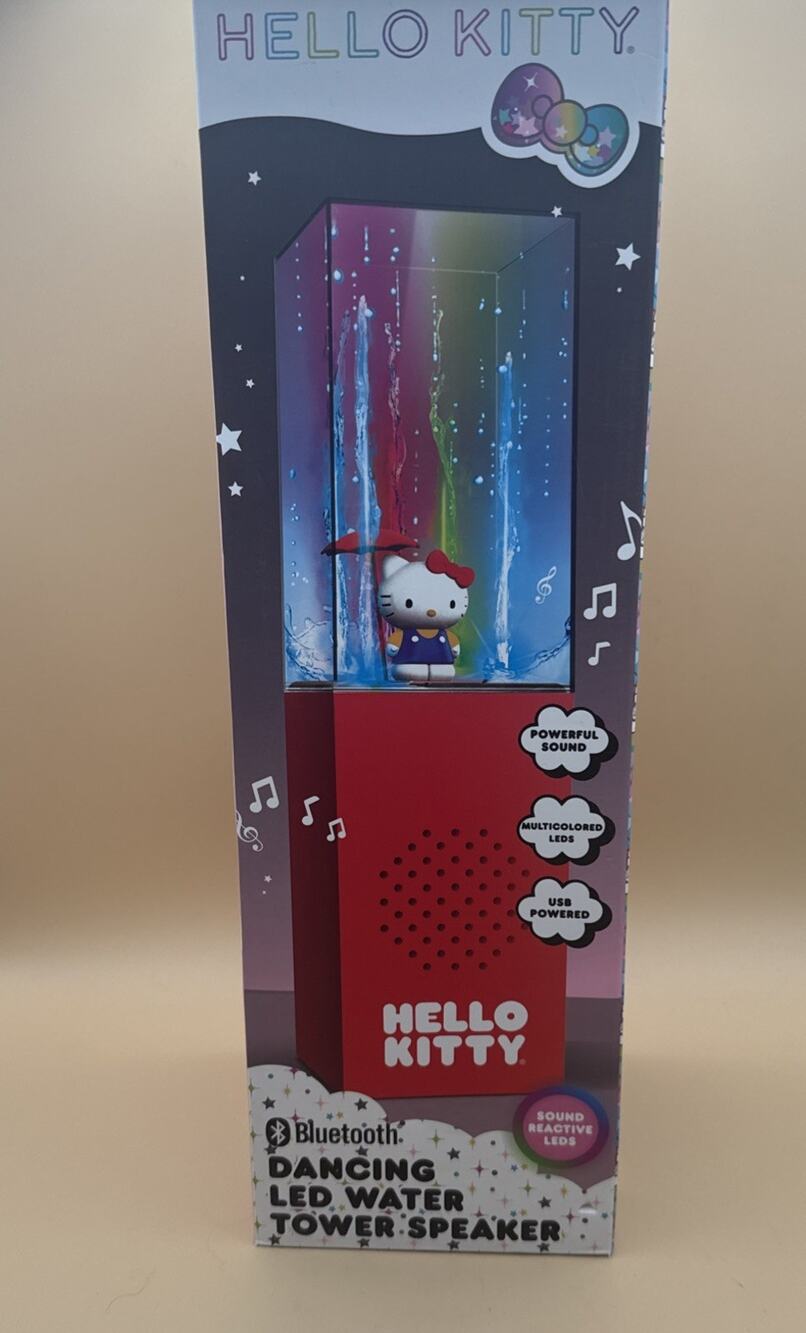Sanrio Hello Kitty Bluetooth Dancing LED Water Tower Speaker